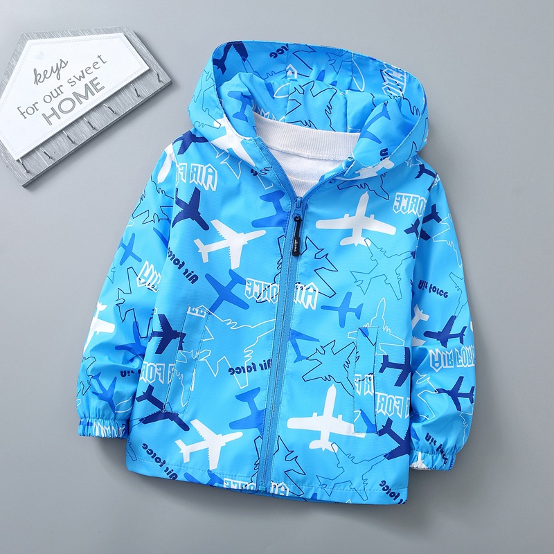 2023 Children's New Coat Boys and Girls Spring and Autumn Outdoor Rush Clothes Children's Cartoon Jacket Children's Top