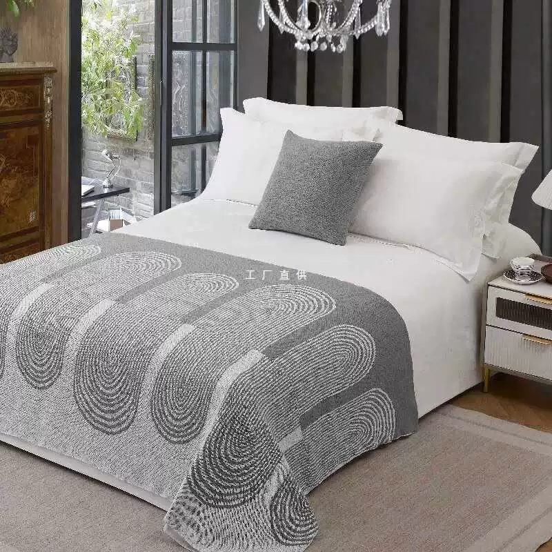 ✅ Полотенце для отеля, вязаное полотенце для дивана, легкое роскошное прикроватное одеяло, кровать для отеля, кровать для гостевого дома, флаг-кровать