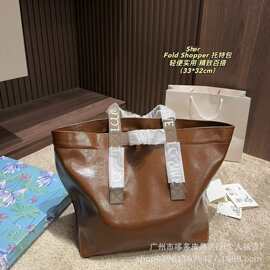 跨境新款高品质罗家托特包大容量真皮单肩斜挎包通勤手提流浪包