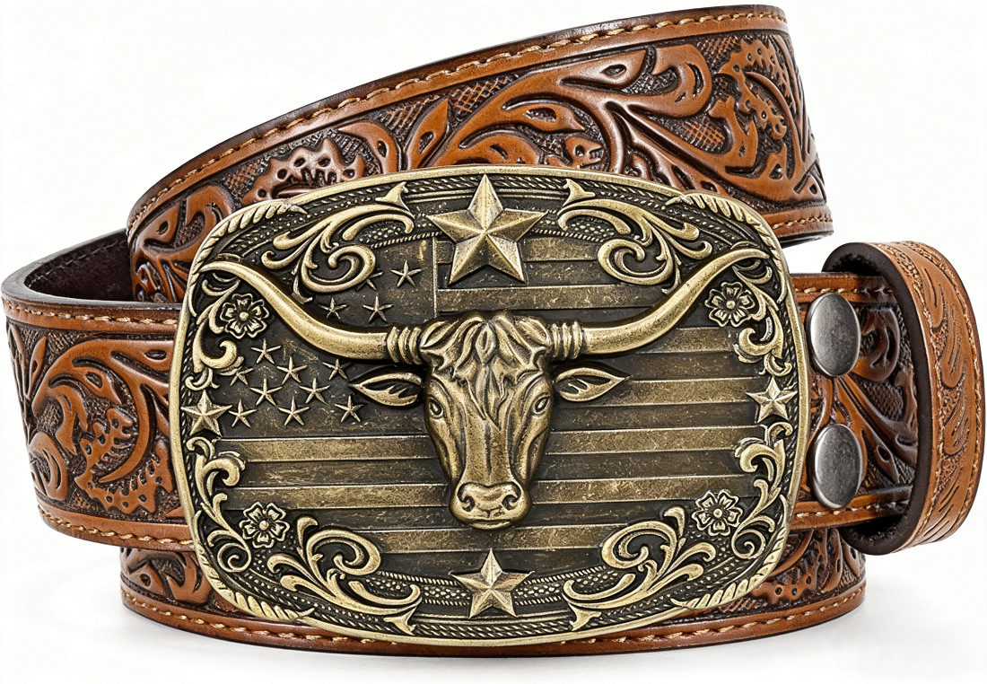 Light brown-bronze cow head