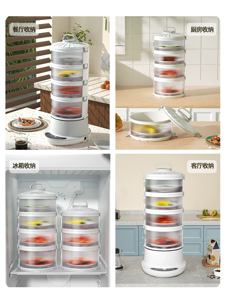 Thermal cabbage hood home covering the leftovers multi -layer storage shelf new electric heating smart meal table cover