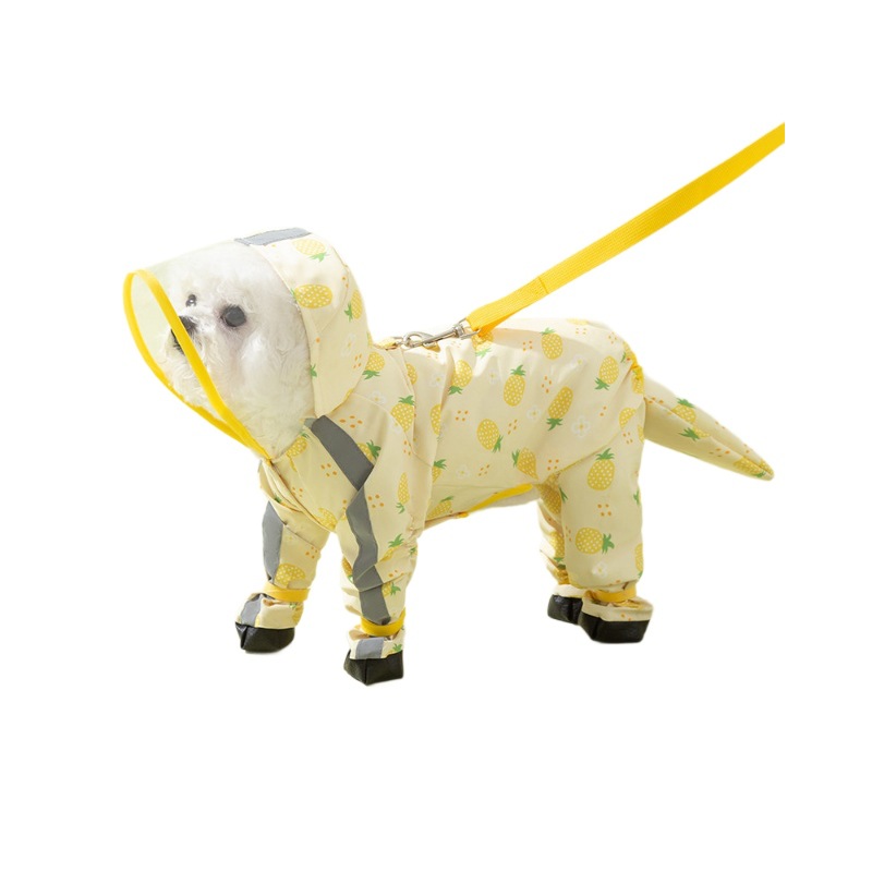 Ropa impermeable para perros para días lluviosos, cobertura completa para Teddy, Bichón, perros pequeños y medianos, impermeable antisuciedad, ropa de lluvia para mascotas.