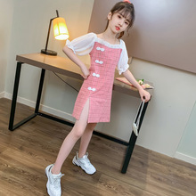 女童旗袍裙子夏装2025年新款中大童洋气公主裙儿童汉服夏季连衣裙