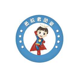 幼儿园小朋友小勇士徽章勇敢之夜纪念章勇敢者奖章勋章胸牌胸针