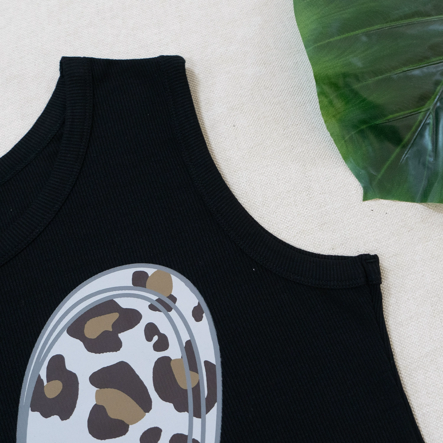 Домашний костюм (Sheng Zhu Meng Apparel) топ и брюки, леопардовый принт, one size