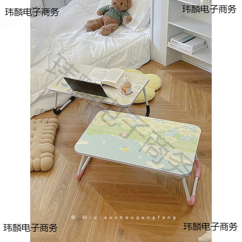 Small Bed Table Foldable Student Dormitory Upper Bunk Lazy Computer Table Study Writing Table Home Desk