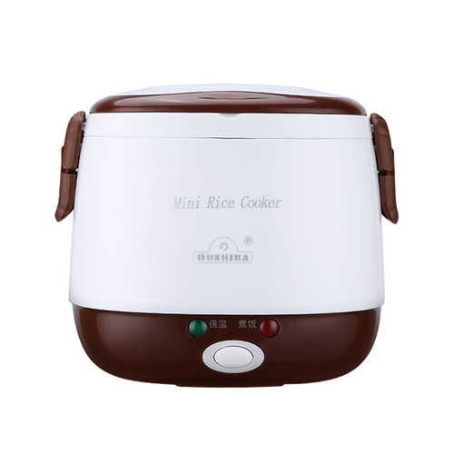 Foshan Factory Car 1.3L Mini Rice Cooker for Cooking Rice and Porridge, Vehicle Electric Cooking Pot for Cross-border Distribution