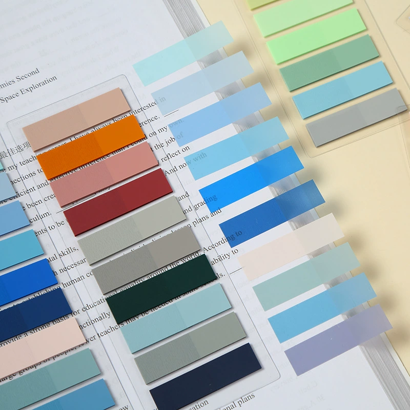 Моранди цвет наклейки наклейки наклейки для девочек свежие метки заметки креативные заметки индексация ПЭТ пластик