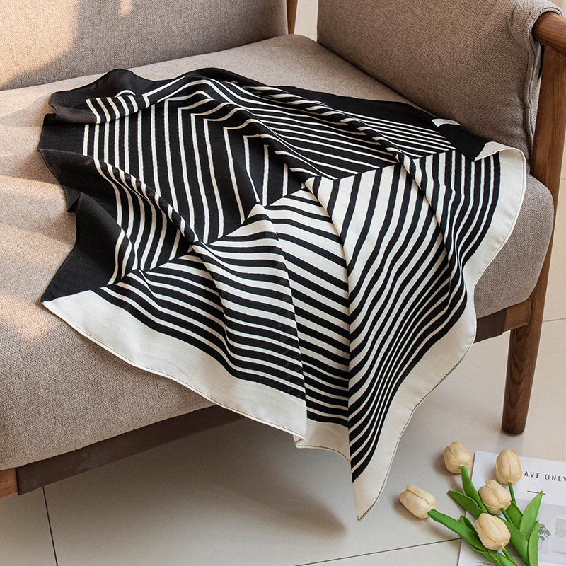 (2개) 70CM 모조 실크 스카프 우아한 패션 하이엔드 다재다능한 기질 통근 실크 스카프 도매