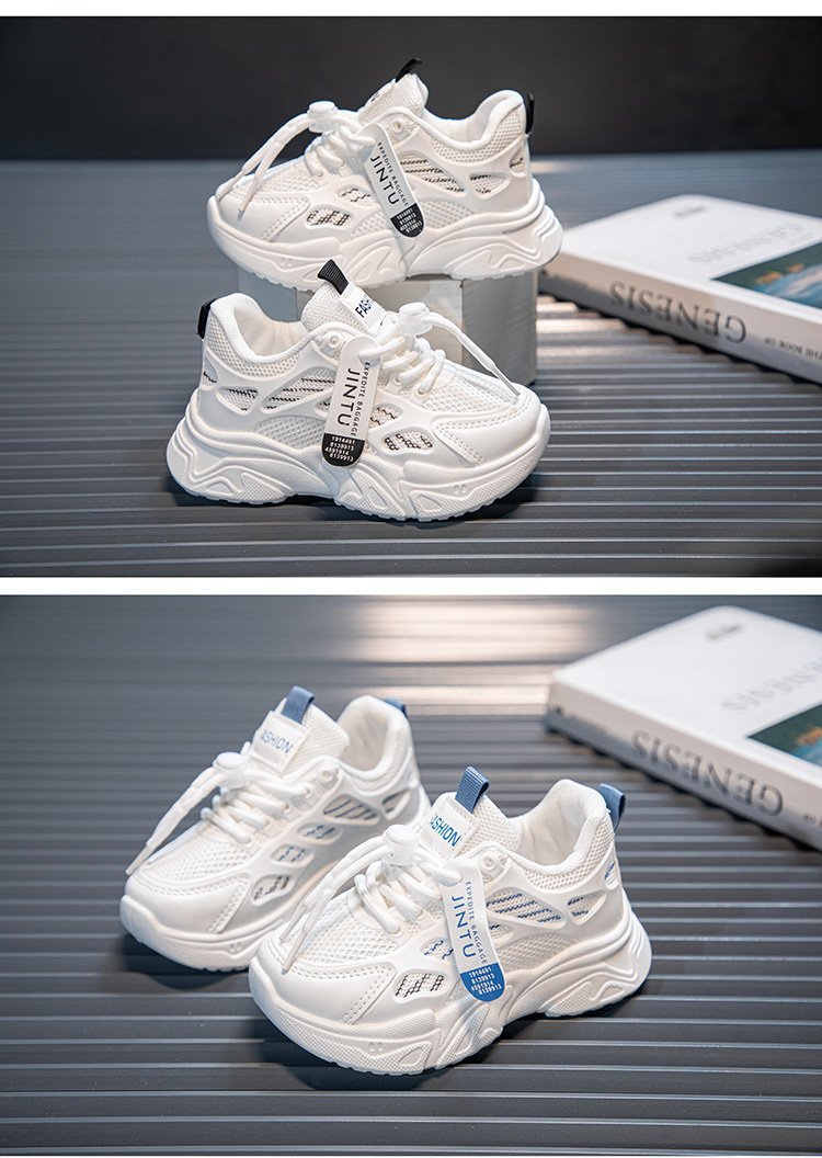 Atmungsaktive Mädchen Sneaker Aus Mesh, Leichte Schulturnschuhe_voghion.com