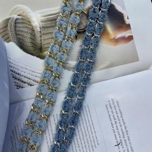 1.5cm Denim Chain Denim Blue Chanel Style Lace Clothing Accessories Shoes and Hats Bag Decorative Strip