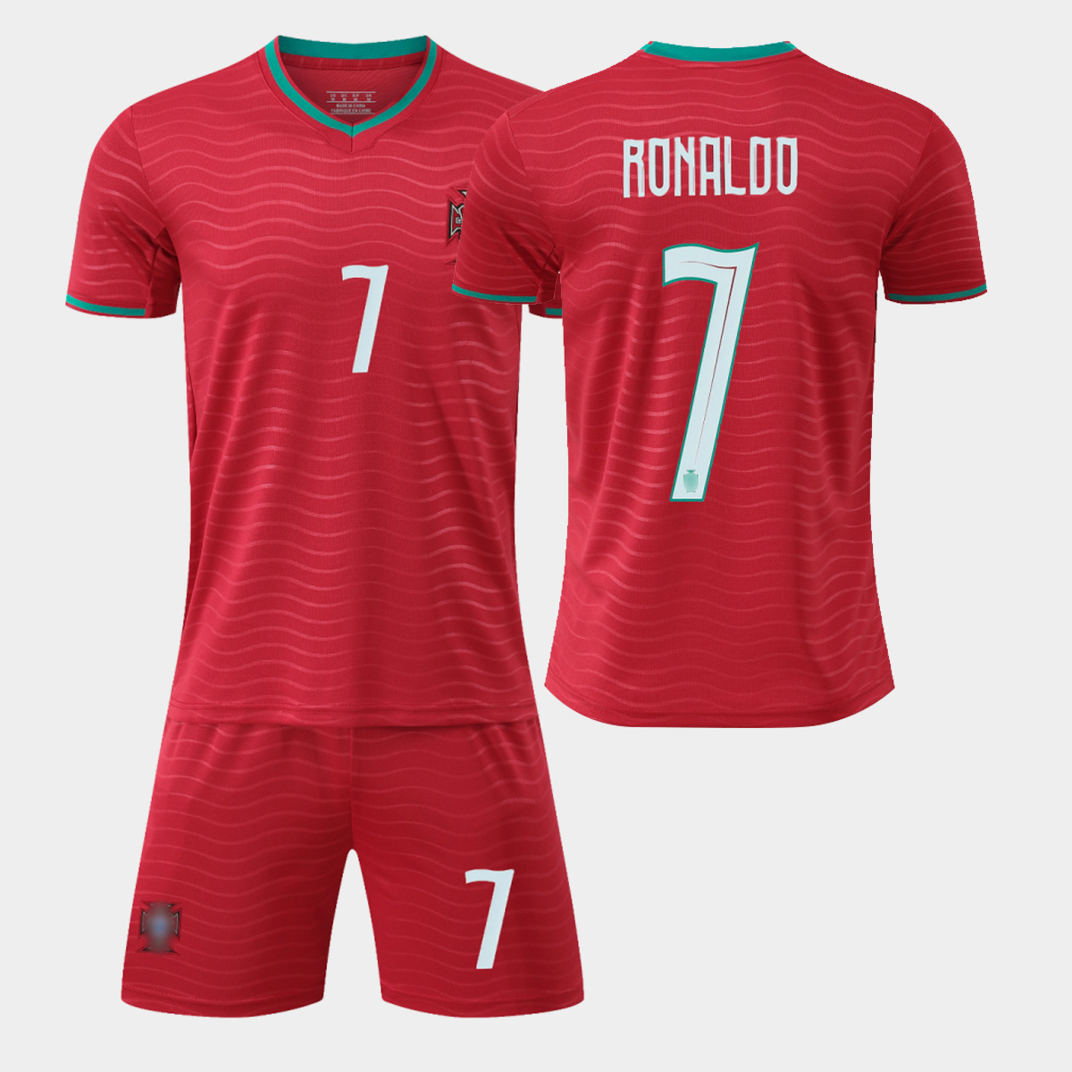 2026 Portugal Camiseta en casa y fuera Camiseta de fútbol infantil No. 7 Ronaldo 8B tarifa infantil adulto transfronterizo