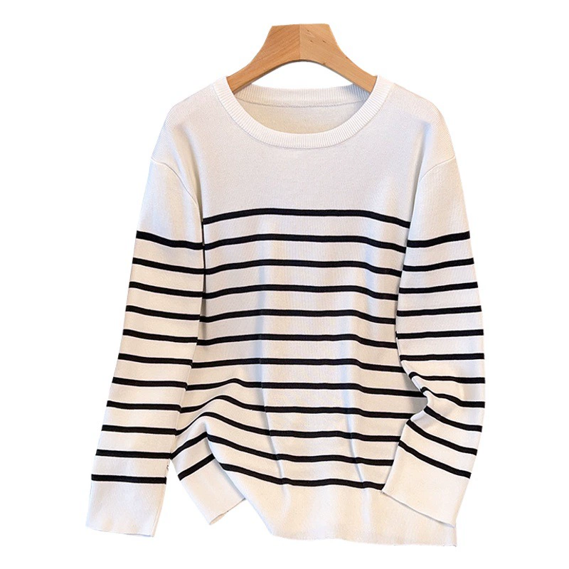 200/350 кг плюс размер Женский пуловер с круглым вырезом базовый свитер 300 кг 8111