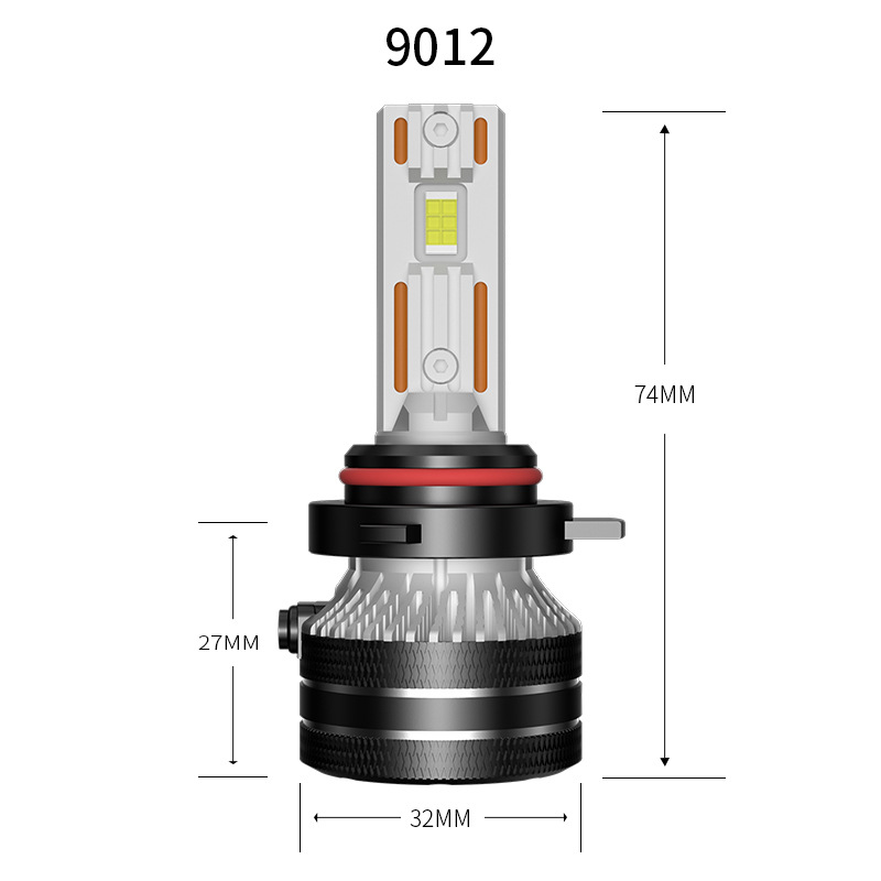 Q5 faro LED de doble tubo de cobre H11 faro láser de automóvil súper brillante H7 bombilla modificada H4 faro integrado lejano y cercano