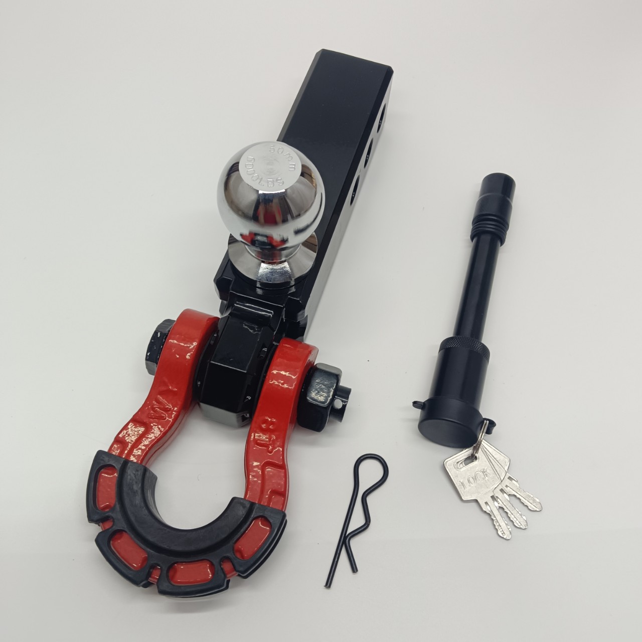 Best-selling cross-border direct-supply aluminum alloy trailer hitch ball coupler shackle for modified vehicles and RV accessories