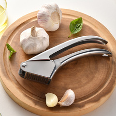Kitchen small tools stainless steel garlic press manual garlic masher home garlic paste clip garlic peeler garlic puree