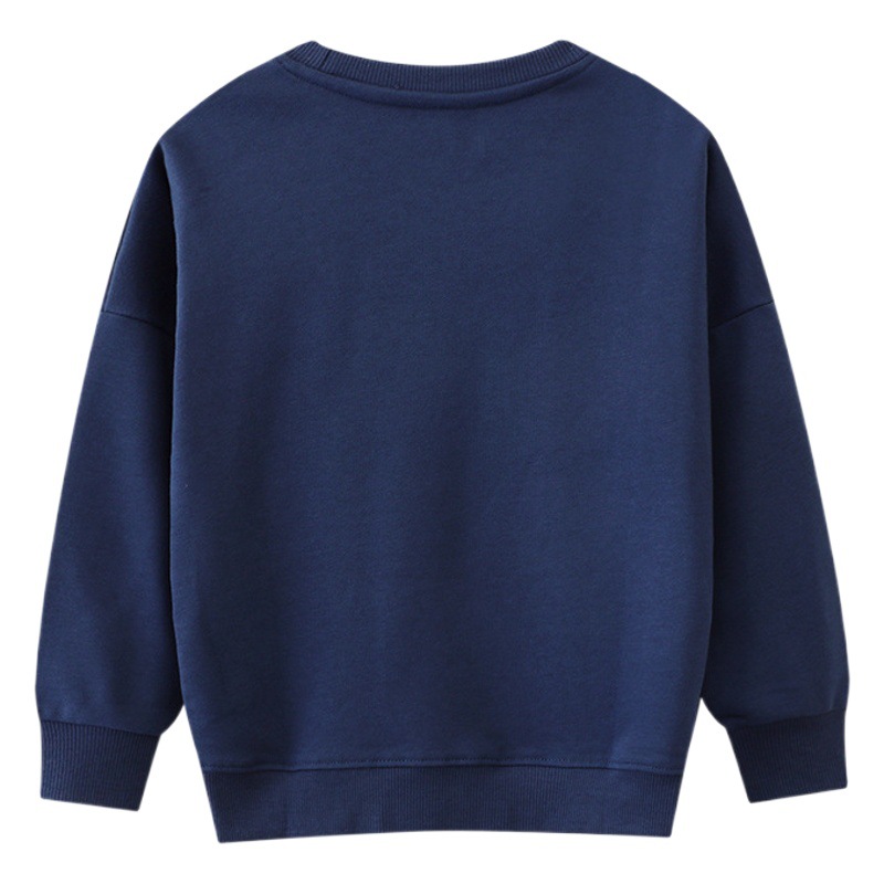 Suministro transfronterizo de nuevos productos de otoño: sudaderas para niñas con bordados de dibujos animados de estilo europeo y americano, sudaderas bonitas para niños pequeños, blusas para niñas.