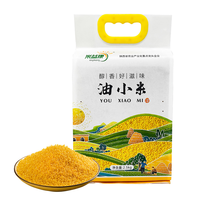 油小米新米农家小黄米陕北五谷杂粮糯小米粥粗粮早餐煲粥米油丰厚|undefined