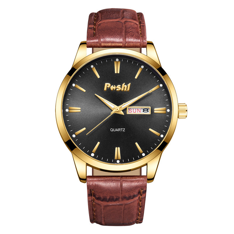 Reloj de marca POSHI al por mayor reloj de cuarzo de comercio exterior transfronterizo TikTok popular negocio impermeable reloj de hombre