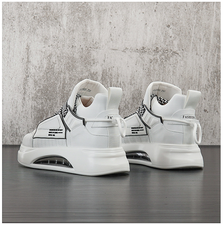 Herrenschuhe, kurze Herrenstiefel, trendige Freizeitschuhe, dicke Sohlen, kurze Jugendstiefel, modische High-Top-Sneaker, Martin-Stiefel für Herren_voghion.com