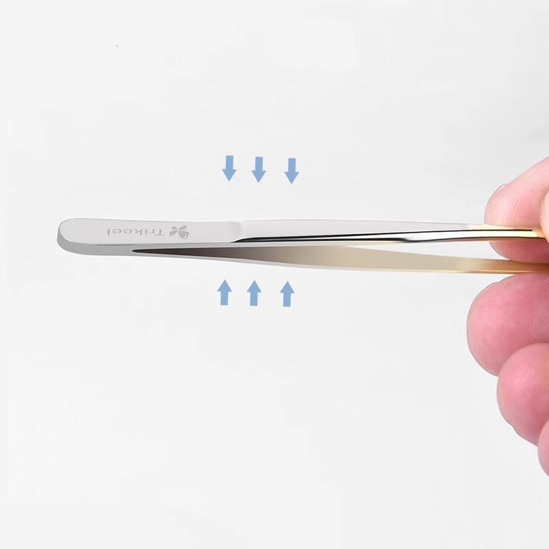 眉挟みピンセットセットひげ抜き神器抜毛鉗子斜口平口ピンセット男性専用高精密眉鉗子|undefined