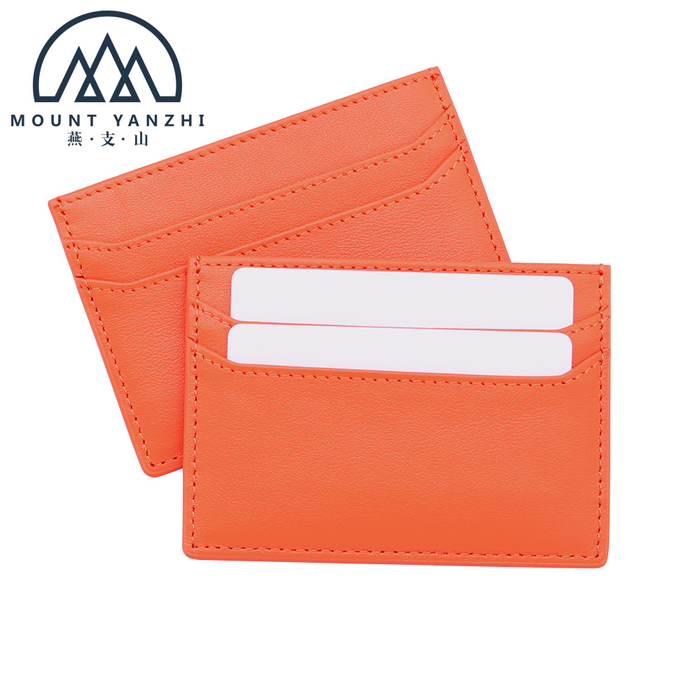 Cross-border New Leather Card Holder Ultra-thin Card Holder Head Layer Cowhide Driving ID Bag Coin Purse Student Card Holder Customization