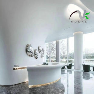 Factory Direct Grg Checkout Counter Glass Fiber Reinforced Gypsum Reception Desk Exhibition Exhibition Design