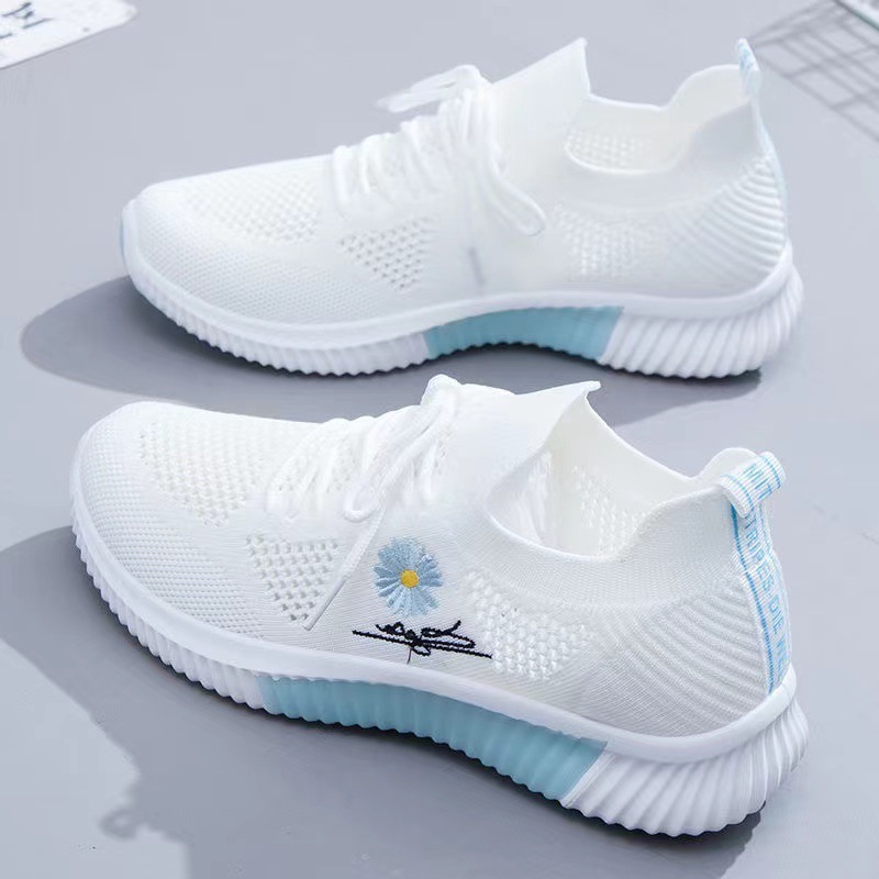 One-piece flying woven casual shoes fashion Sports women's shoes Korean style versatile shoes women's cross-border women's shoes wholesale