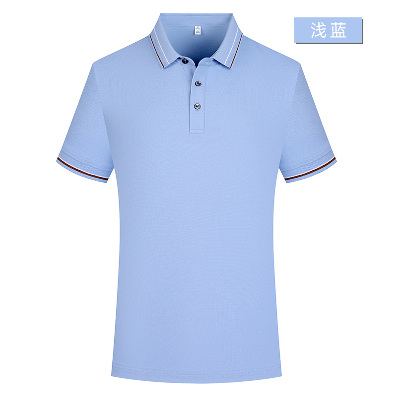 Xinjiang de algodón de fibra larga 5A grado antibacteriano tecnología de gama alta Polo logotipo personalizado ropa de trabajo de manga corta ropa de trabajo de oficina
