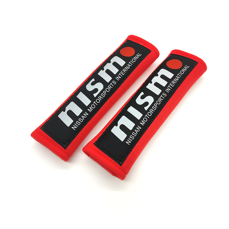 Seat belt shoulder pad — Tengyuan Cotton Cover Pair - nismo-red