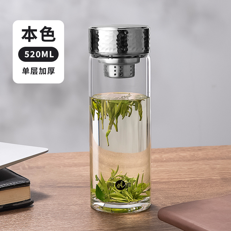 明霞グラス二重厚さ高ホウ素シリコン泡茶コップ携帯耐高温事務カップギフトカップ卸売り|undefined