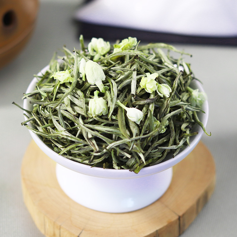 特級ジャスミン茶 新茶 本場の広西横県産 銀針王の新芽 濃い香りの焙煎蘭雪茶|undefined