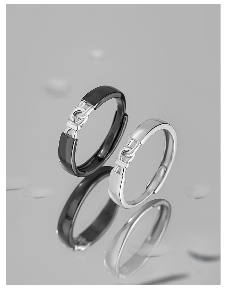 Daily, Date Occasion 925 Sterling Silver Solid Color Open Rings