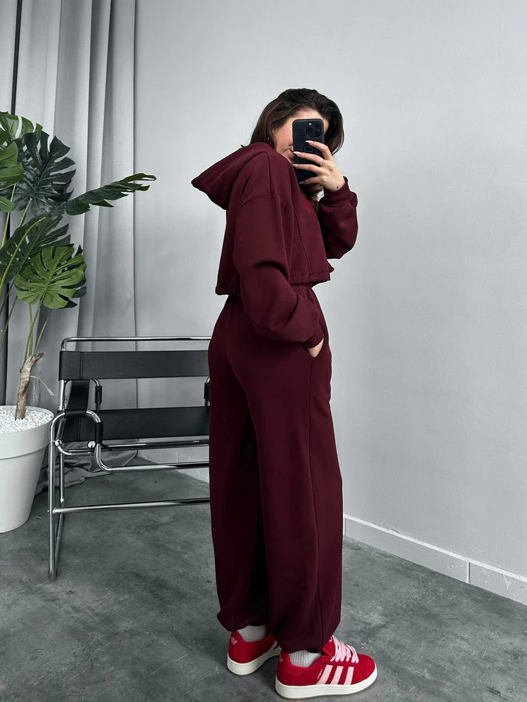New Cross-Border European American Style Casual For Women With Heart Print Hoodie, Drawstring Shorts, Sweatshirt, And_ecoleips.com