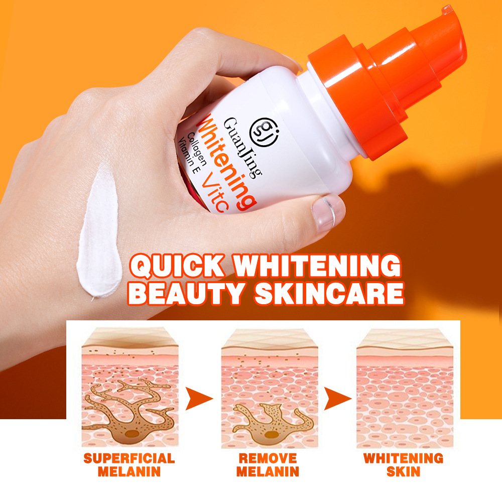 Cross-border wholesale GuanJing VC Lotion moisturizing hydrating brightening bone collagen essence milk skin care products Lotion