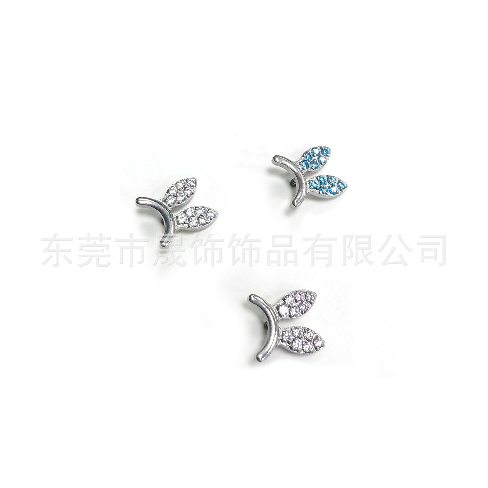 F136 Titanium Alloy 可爱兔 Ear 朵 Ear Stud Studded 5A Cubic Zirconia Helix Cartilage Stud G23 Titanium Internal Thread Piercing Jewelry