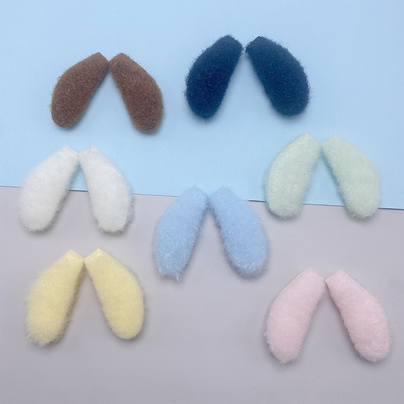 Double-sided plush dog ears children's hair band diy accessories doll shoes socks hat decorative accessories puppy ears