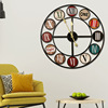 American creative hanging clock household living room porch fashion atmosphere retro watch cross -border foreign trade ins