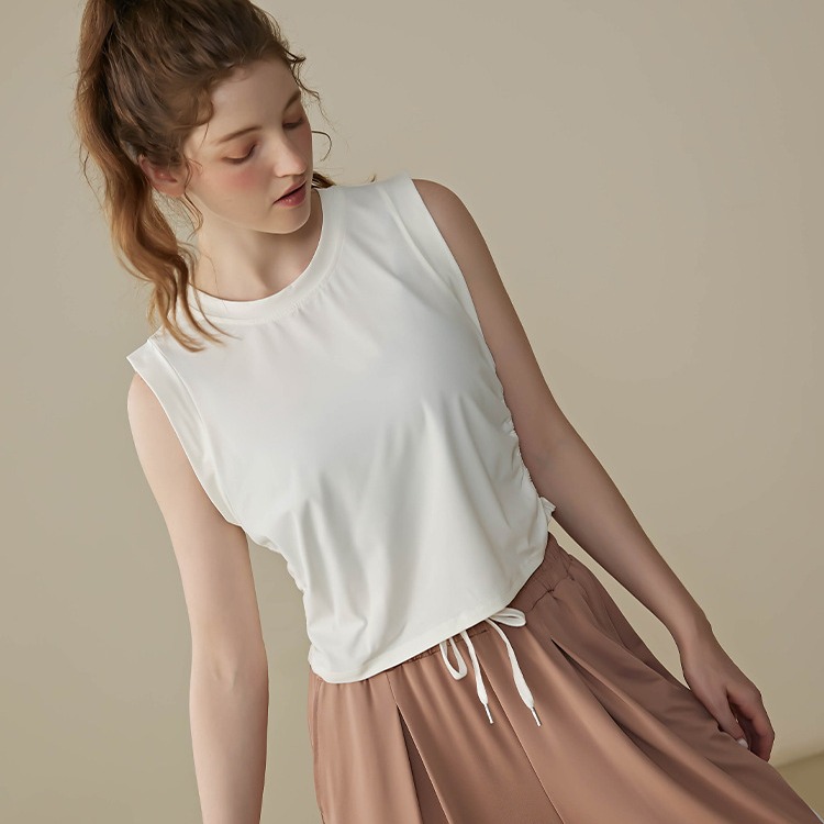 Loose Sports Vest Women's Sleeveless Top Quick-drying Running Fitness Top Yoga Clothes Summer Thin Style