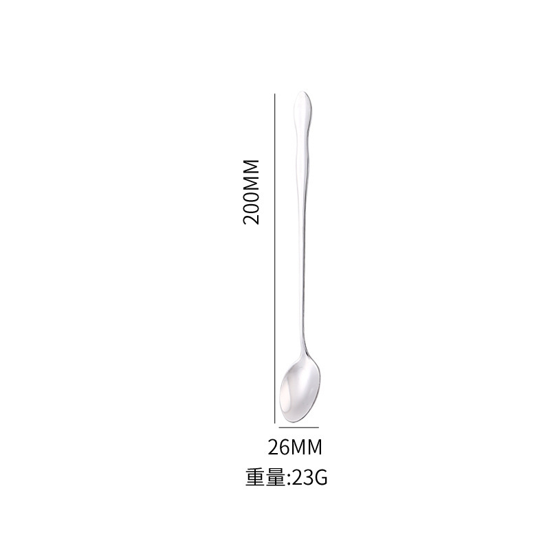 ステンレス食器の長い柄でしょう。ヒョウタンスプーンの二重スプーンと氷スプーンの蜂蜜の量スプーンをかき混ぜます。|undefined