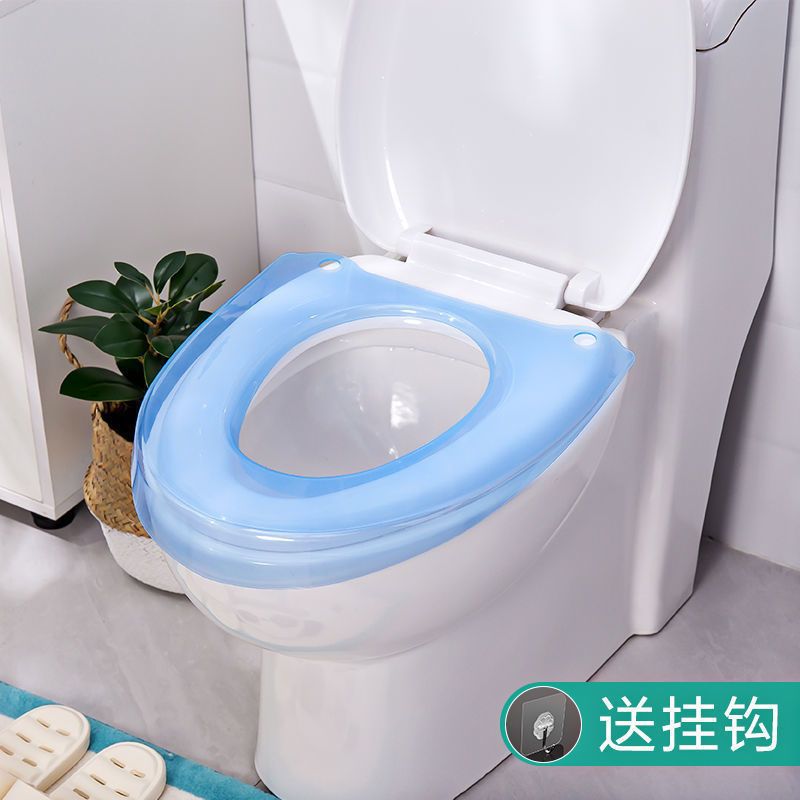 Cojín de inodoro, cubierta de inodoro universal para inodoro doméstico, impermeable, limpiable y lavable, cubierta de inodoro conveniente para cuatro estaciones