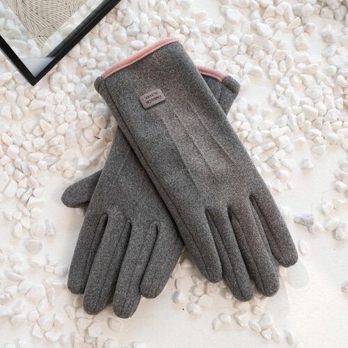Winter/Spring Anti-Cold Fleece Windproof Touch Screen Sports Warm Gloves for Men and Women Electric Vehicle Riding Gloves