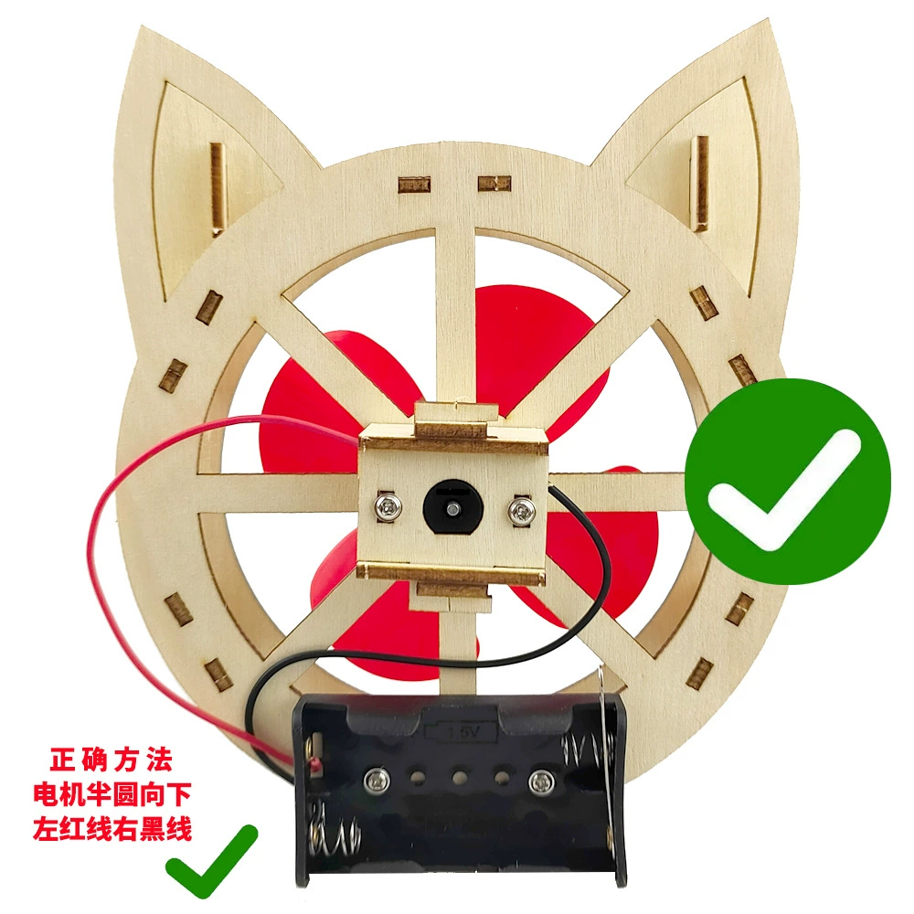 Air fan from natural wood, toy, small wooden summer cool constructor, children's clothing, handmade, graffiti
