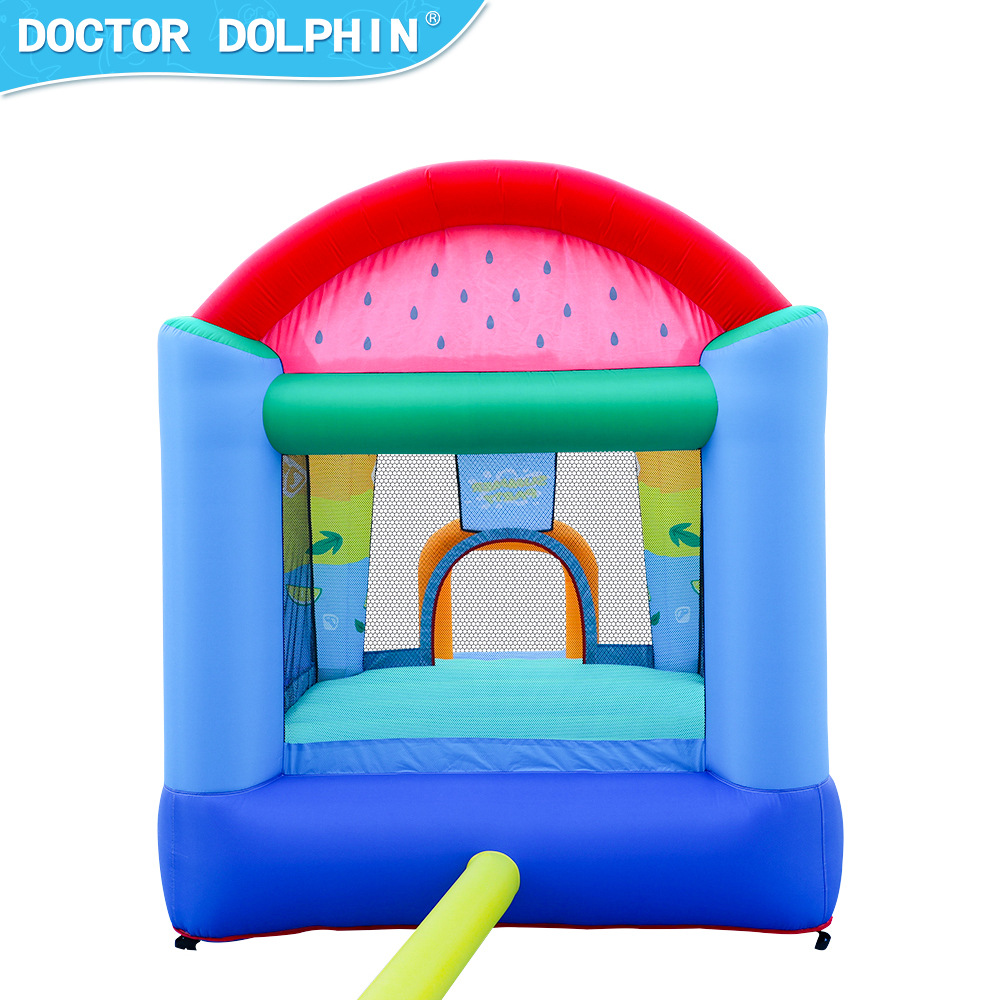 Doctor Delfín | Castillo inflable para el hogar, trampolín inflable pequeño para niños, tobogán inflable, uso doméstico pequeño, seguro y duradero