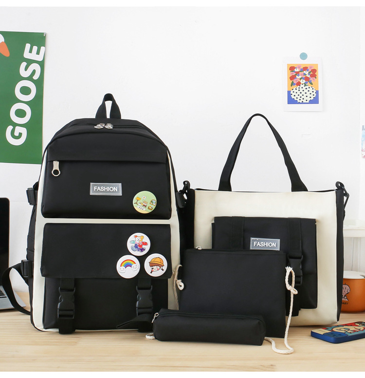Solid Color Pattern Solid Color Casual School Daily School Backpack