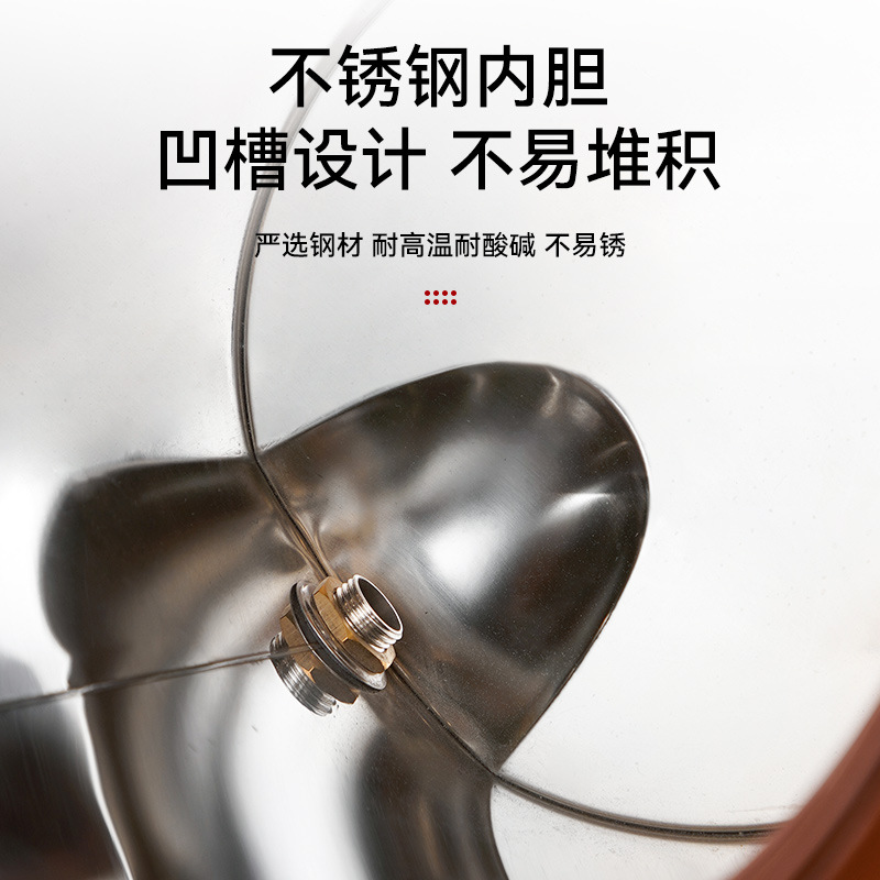 Té de leche de acero inoxidable barril aislado leche de soja jugo de café agua hirviendo Cubo de té caliente y frío puesto de doble uso transfronterizo de gran capacidad