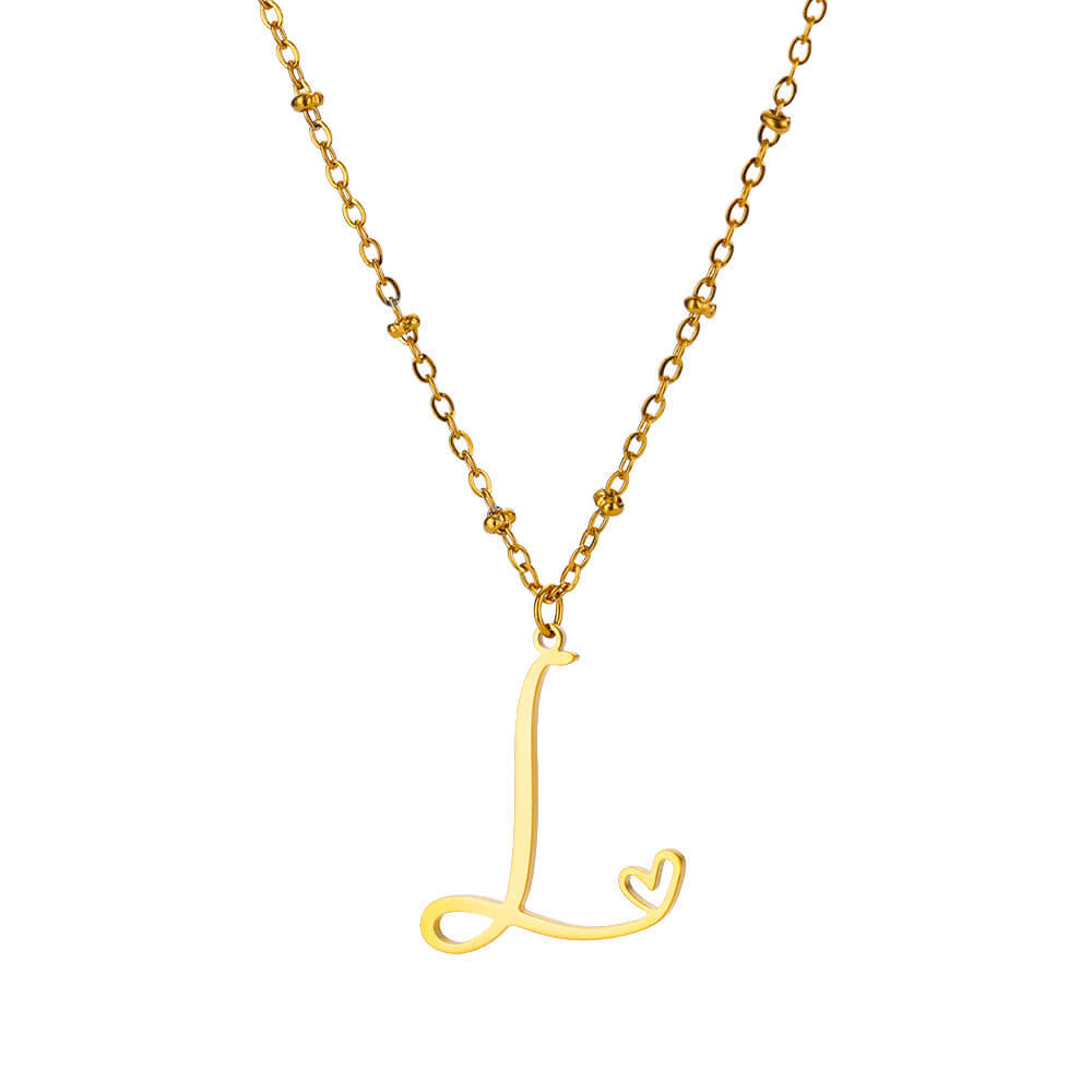 8g Weight 0.03µm-0.05µm Gold Plating Thickness PVD Coated Gold Plating Process Real Gold Plated Plating Material 304 Stainless Steel Pendant Material Pendant Necklace Classification 304 Stainless Steel Chain Material cable chain Chain Type 1 Piece Quantity Holiday, Daily Occasion 304 Stainless Steel Material Letter, Heart Shape Pattern Unisex Gender IG Style, Sweet Style Waterproof Non Tarnish, Plating, Hollow Out Craft PVD Coated Real Gold Plated Letter Heart Shape 304 Stainless Steel IG Style Sweet Waterproof Non Tarnish 304 Stainless Steel Pendant Necklace 21
