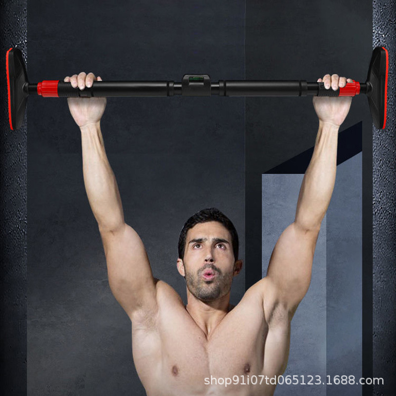 Puerta barra horizontal interior sin punzón dispositivo pull-up hogar pared marco de la puerta equipo de fitness barra colgante para niños barra individual