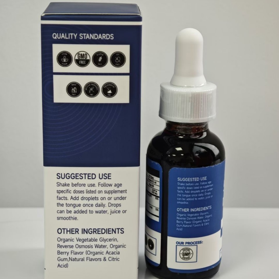 New Product Free Shipping Tk Amazon Cross-Border Hot Product 30ml Kidsren's Methyl Folic Acid Drops L-Methylfolate