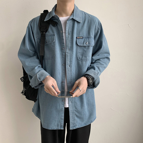 Stylish, trendy, and casual long-sleeve shirt with dual pockets—perfect for both men and women teens, offering a relaxed fit ideal for everyday wear or commuting.